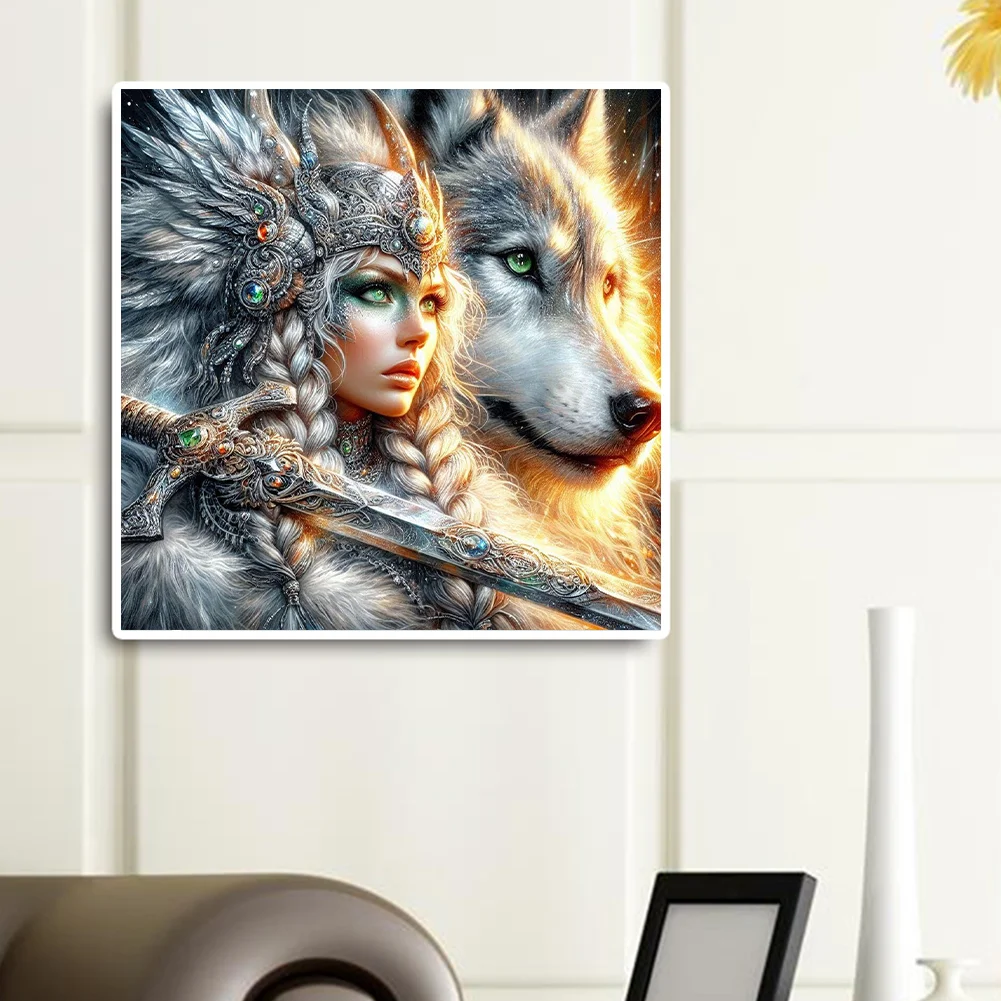 Diamond Painting - Full Round Drill - Beauty Wolf(Canvas|40*40cm)
