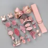 18PCS Cute Bowknot Barrettes Hair Bands Set for Kids