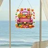 (US Local)Fall Truck DIY Diamond Art Pendant Diamond Painting Set for Wall Window