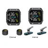 Motorcycle TPMS Tire Pressure Temperature Monitoring Alarm System with 2 Sensors