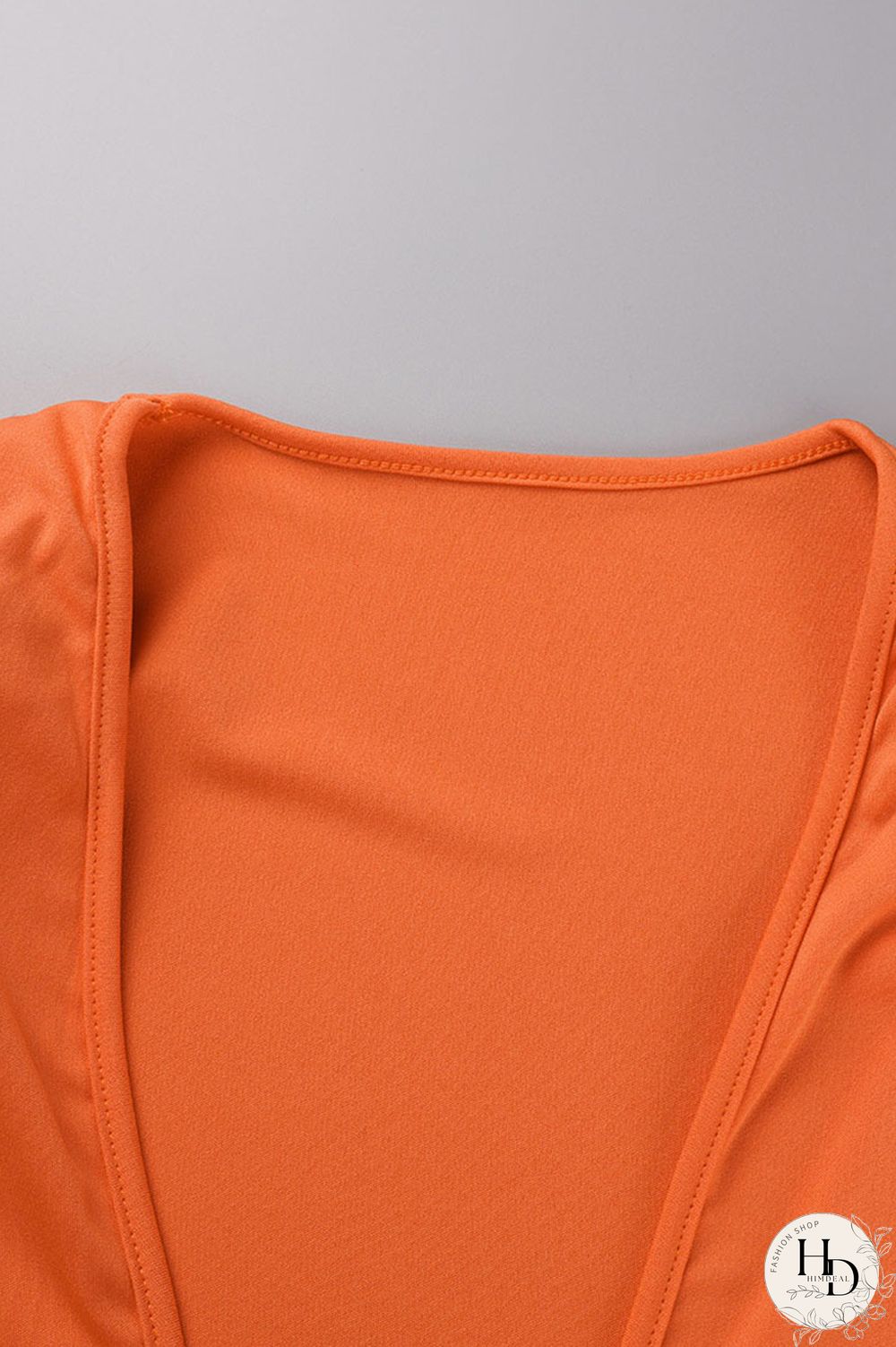 Orange Sexy Solid Patchwork Feathers Asymmetrical V Neck Pencil Skirt Dresses