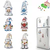 6Pcs Diamond Painting Acrylic Christmas Goblin Fridge Magnet for Home Decor