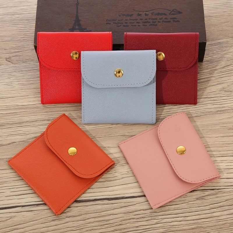 1 Piece Pu Leather Minimalist Daily Solid Color Jewelry Packaging Bags