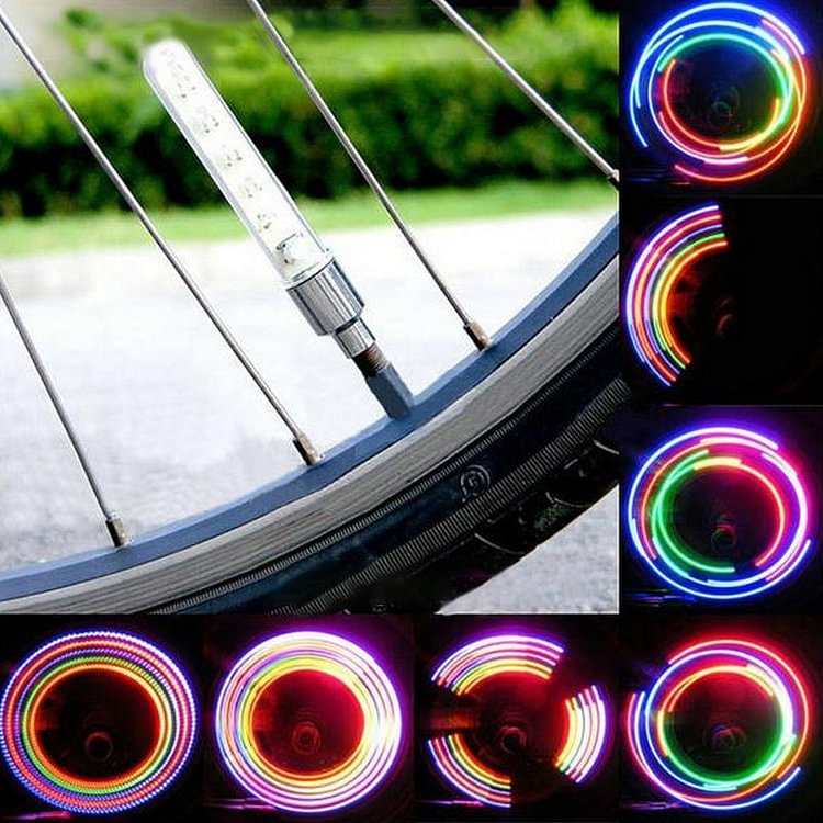 2 X LED luce tappo valvola per bici .moto e auto