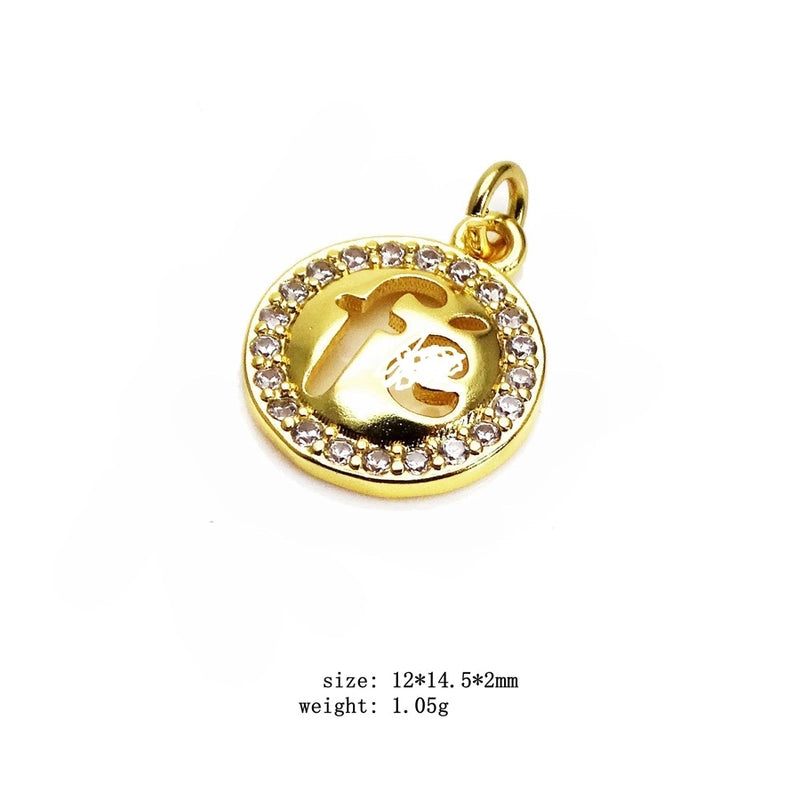 1 Piece Copper Zircon Heart Shape Pendant