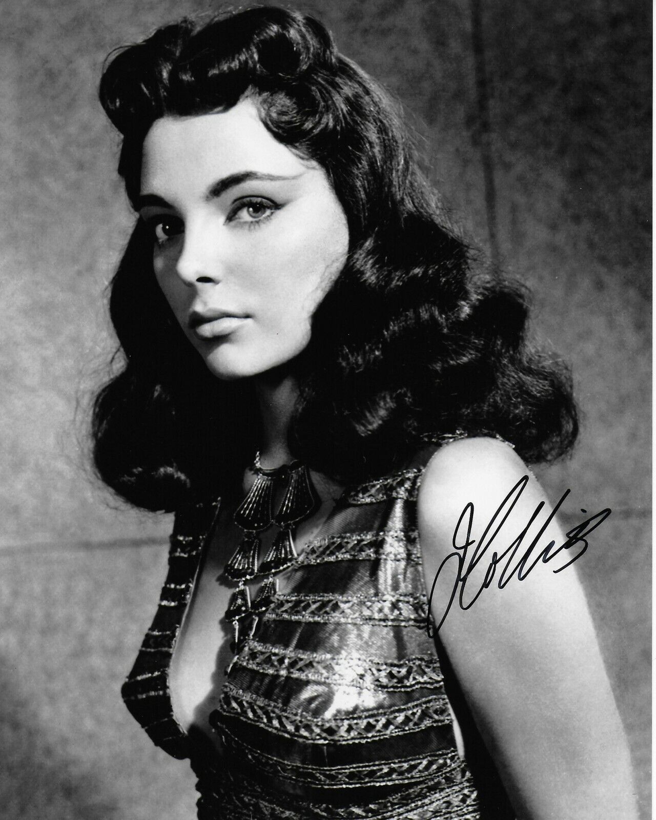 Joan Collins Original Autographed 8X10 Photo Poster painting #37 signed @Hollywood Show -Dynasty