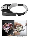 LED Light Headband Magnifier 1.5x 3x 8.5x 10x HD Magnifier Watch Repair Supplies