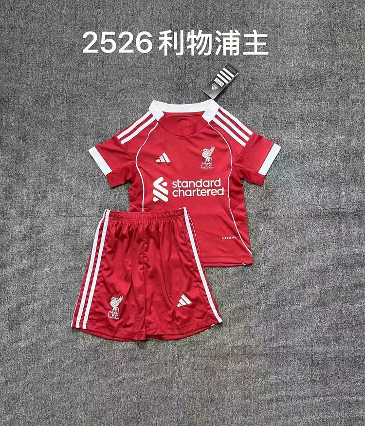 2025-26-Liverpool Home-Jersey-Children's Kit