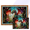 Stained Glass Dragon-11CT Counted Cross Stitch Kit(45*60cm)