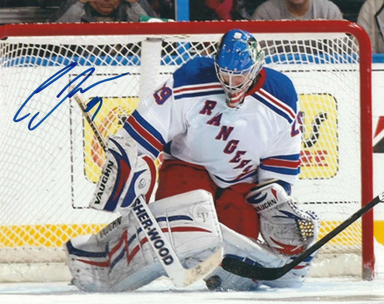 Autographed CHAD JOHNSON New York Rangers 8x10 Photo Poster painting - w/COA