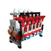 Inline 6 Cylinder 4-Stroke Engine Match 4 Speed Engine Sequential Gearbox MOC Building Block Bricks DIY Assembly Model