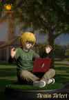 Eren Yeager & Armin Arlert - Attack On Titan Resin Statue - Model Power Studio