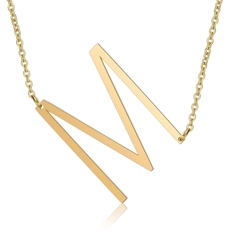 Stainless Steel Fashion Polishing Letter Necklace