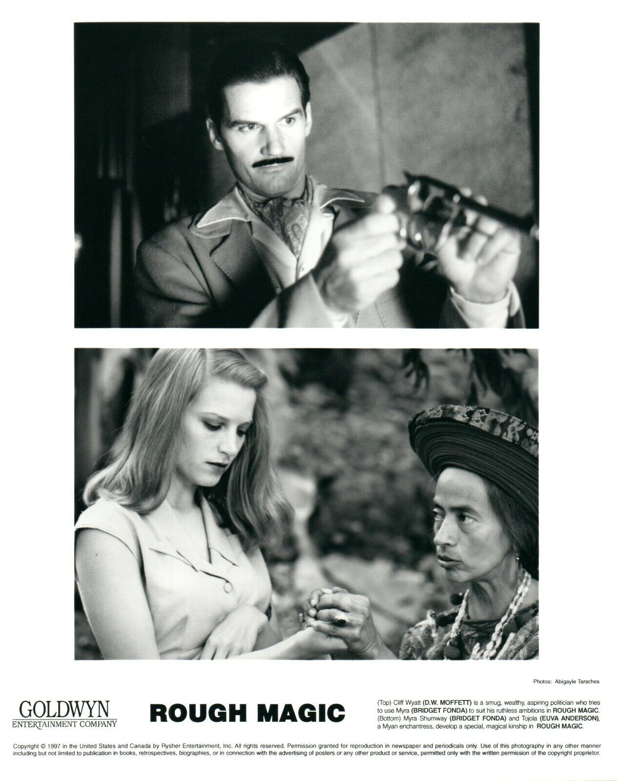 D. W. MOFFETT BRIDGET FONDA EUVA ANDERSON 8x10 Promo Press Photo Poster painting ROUGH MAGIC