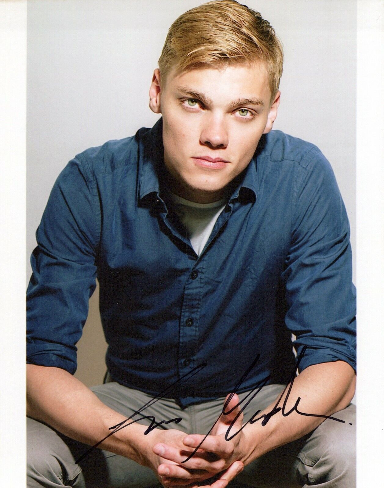 Levi Meaden head shot autographed Photo Poster painting signed 8x10 #1