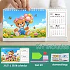 2027-2028 Two-Year Diamond Painting Calendar Kit, 13 Exquisite Multicolor Butterfly And Floral Illustrations, Large Size Desk Calendar, Mosaic Art Coil-Bound Desktop Planner
