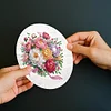 12Pcs Blumen - 5d DIY Handwerk Gru&szlig;karte