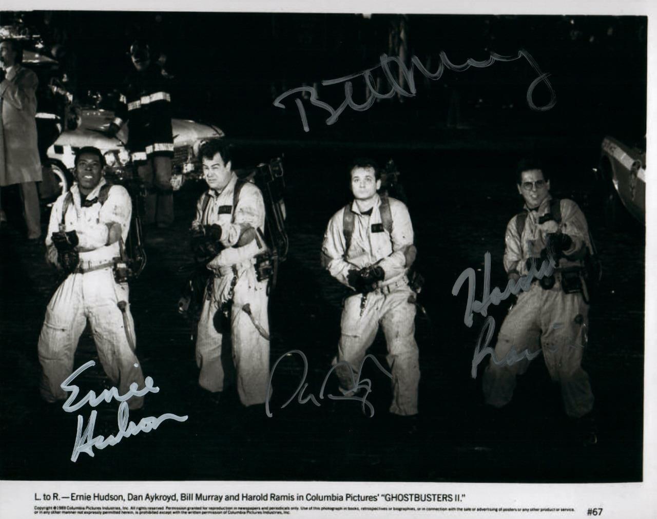 Dan Aykroyd Bill Murray Hudson Ramis Signed 8x10 Autographed Photo Poster painting Picture COA