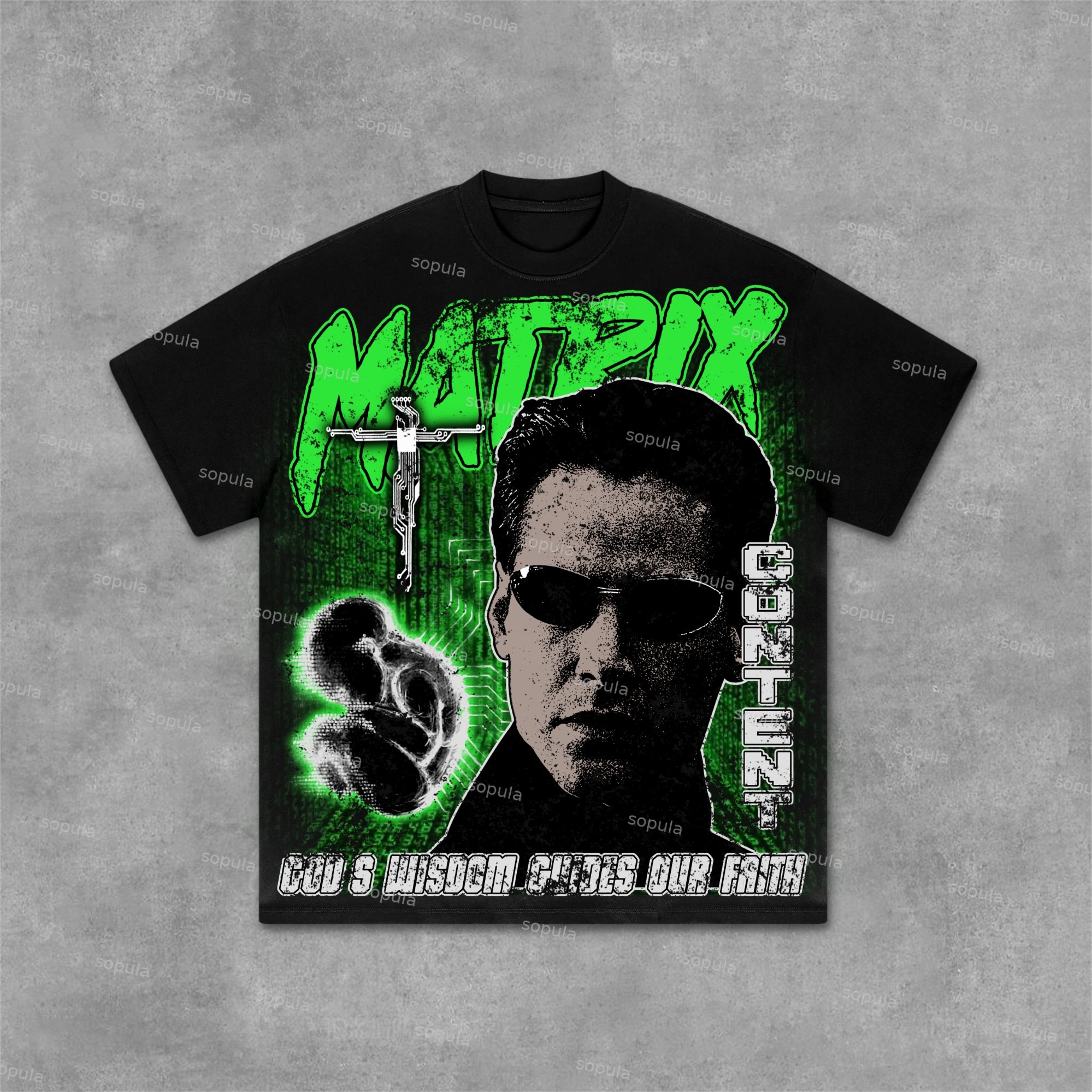 2024 The Matrix & Keanu - Old Vintage Graphic Cotton T-Shirt - SOPULA