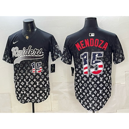Youth Las Vegas Raiders #15 Fernando Mendoza Black Vapor Limited Baseball Jersey 1MRH