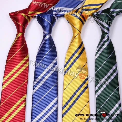 4 Set HP Harry Potter Krawatte Slytherin Ravenclaw Gryffindor Hufflepuff vier Häuser Krawatte