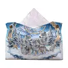 Diamond Painting PU Snow Wolf Tissue Box Tissue Holder