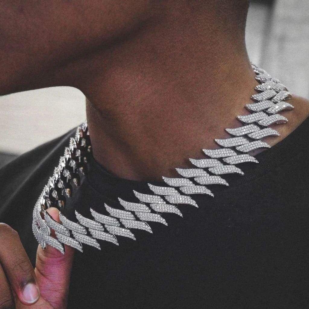 chain cuban 20mm spiked luxury