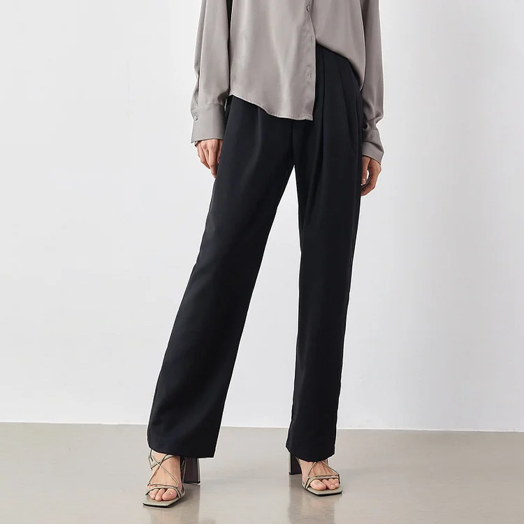 Whitley Black Slouchy Pants QueenFunky