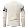 Men's Round Neck Colorblock Pullover Sweater by Inlyline