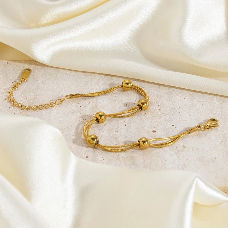 Elegant Lady Streetwear Geometric 304 Stainless Steel Stainless Steel Bracelets In Bulk