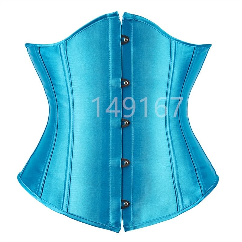 Corset Underbust Top Sexy Women Waist Cincher Gothic Lingerie Vintage Shape Body Belt Plus Size Costume Corse Green Pink Black