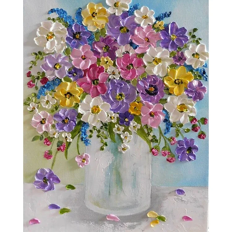 Colorful Flowers - Paint By Numbers