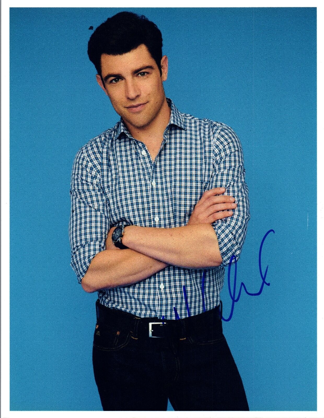 Max Greenfield Signed Autographed 8x10 Photo Poster painting New Girl Star COA VD