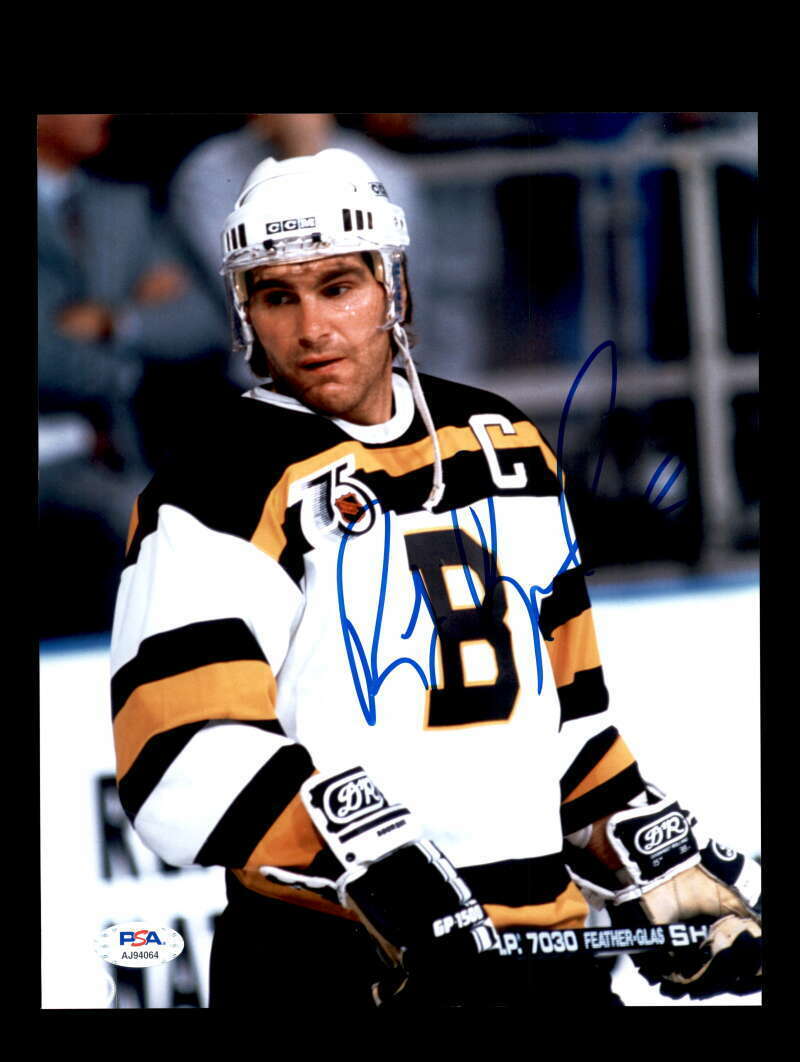 Ray Bourque PSA DNA Coa Signed 8x10 Photo Poster painting Bruins Autograph