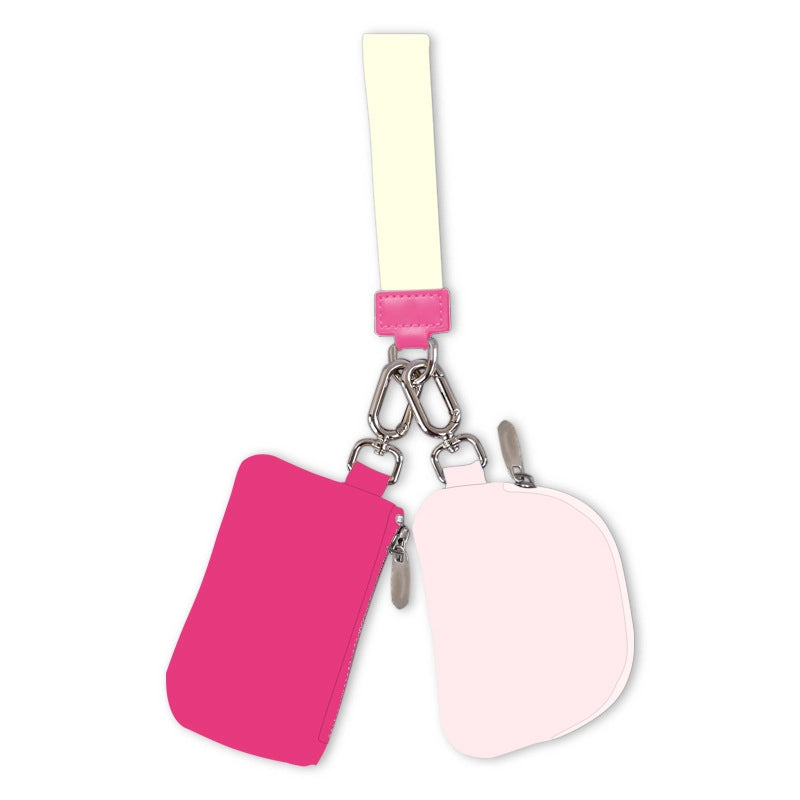 Women’s Solid Color Nylon Side Zipper Coin Purses