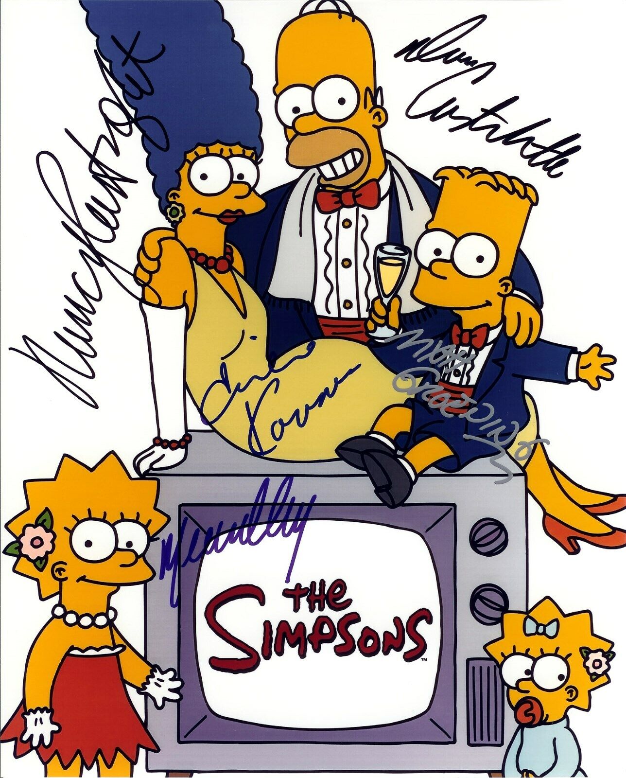 THE SIMPSONS - CAST Signed Autographed 8x10 Reprint Photo Poster painting #2 !!