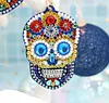 4pcs DIY Skull Full Drill Special Shaped Diamond Painting Keychains Gifts
