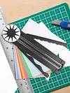 12 In 1 360 Degree Rotary Paper Cutter Hand-Cutting Paper Trimmer Cutting Tool