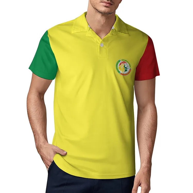 S&eacute;n&eacute;gal Polo De Golf &Agrave; S&eacute;chage Rapide Coupe Homme Blanc