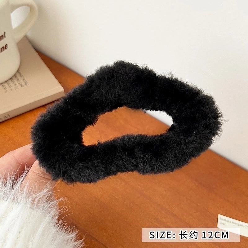 Minimalist Solid Color Arylic Hair Claws 1 Piece