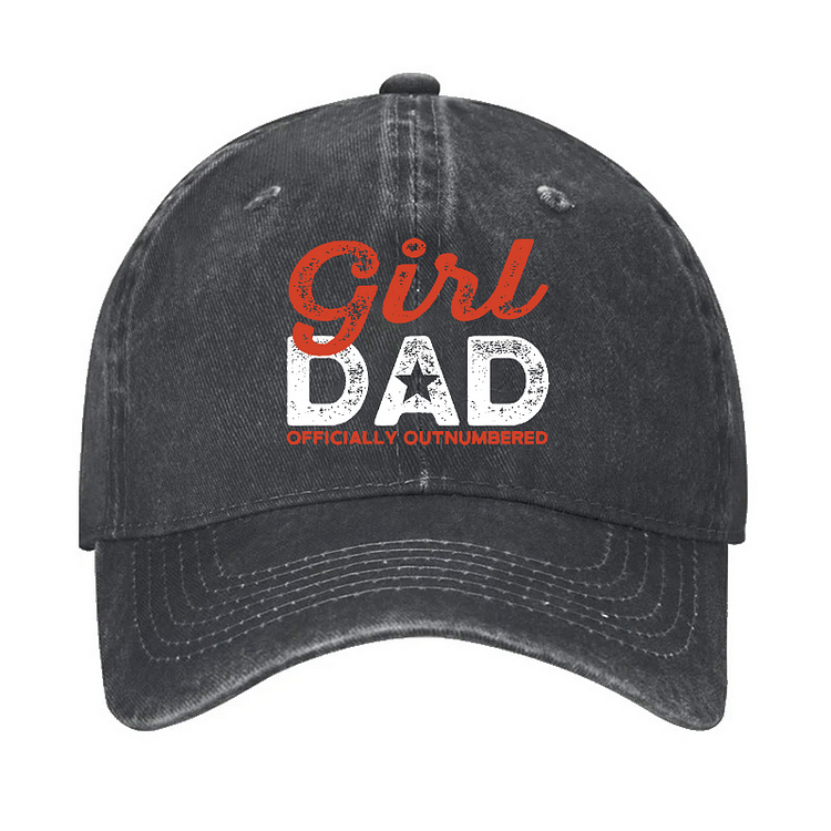 Girl Dad Officially Outnumbered Funny Hat