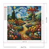 Diamond Painting-Round AB Drill Garden(45*45CM)