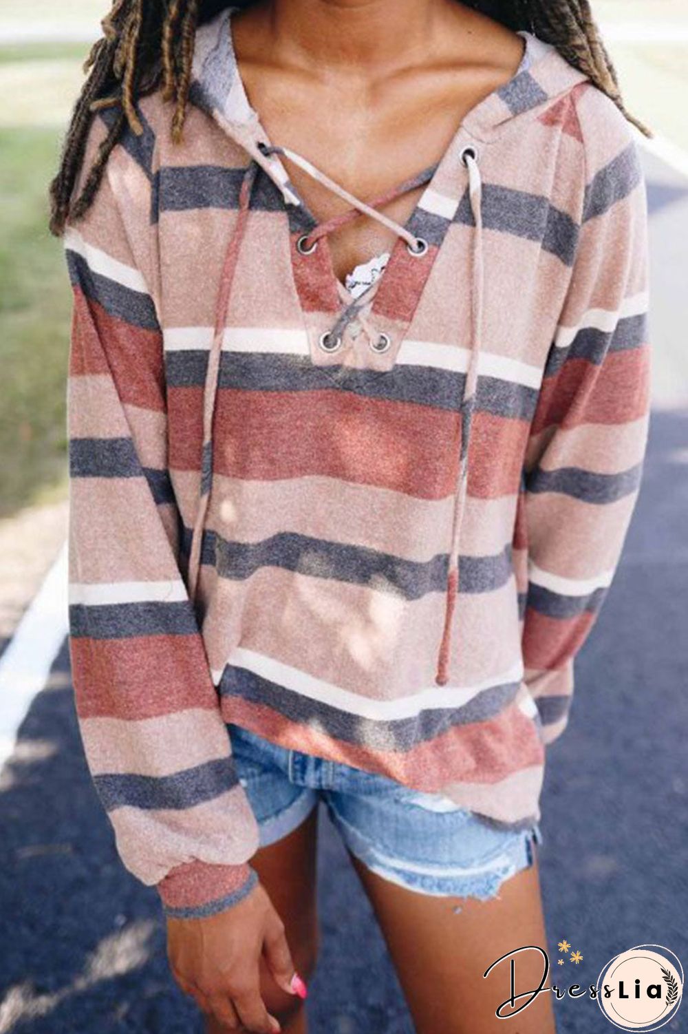 Modern Memories Stripe Hoodie