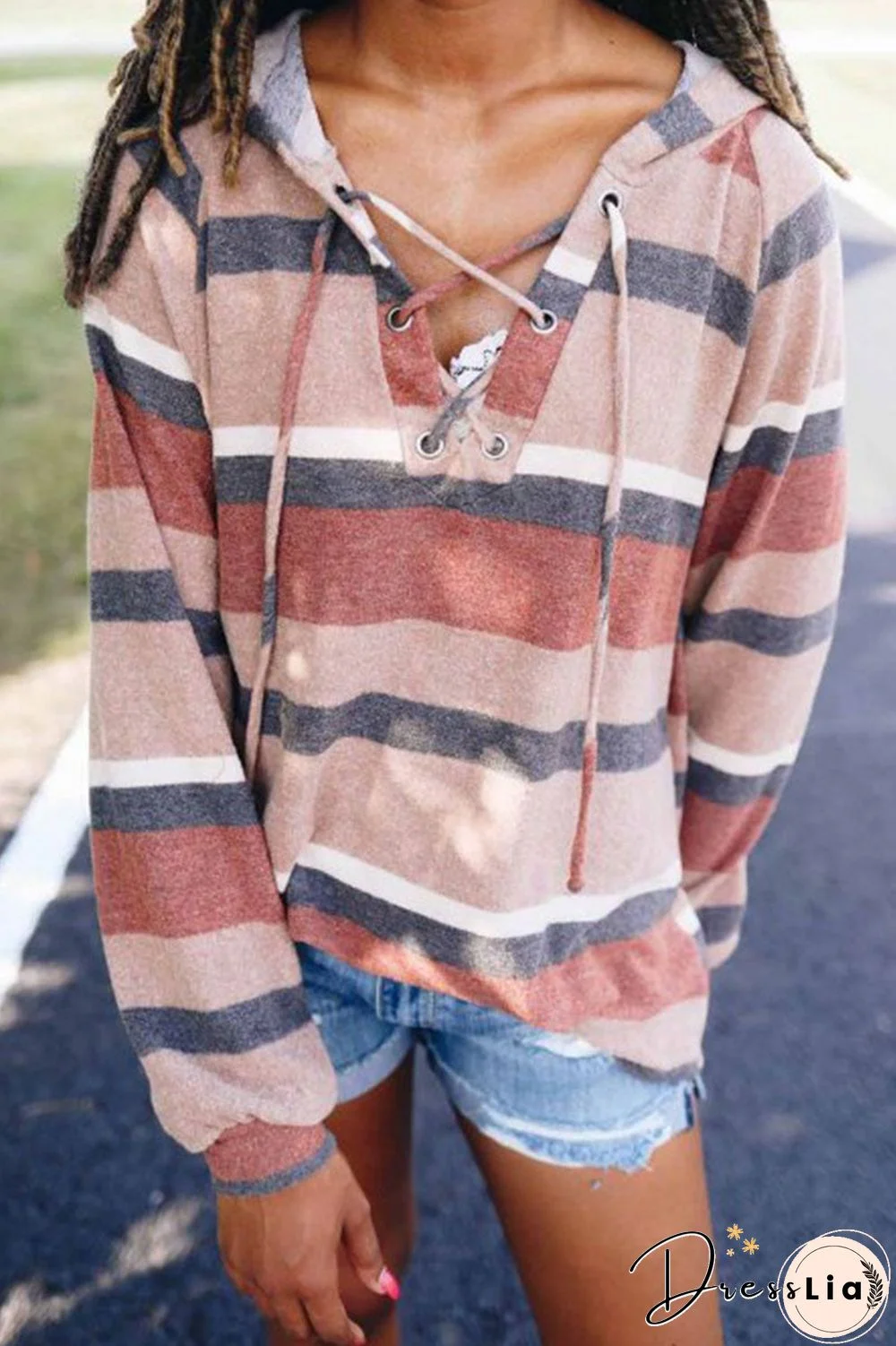 Modern Memories Stripe Hoodie