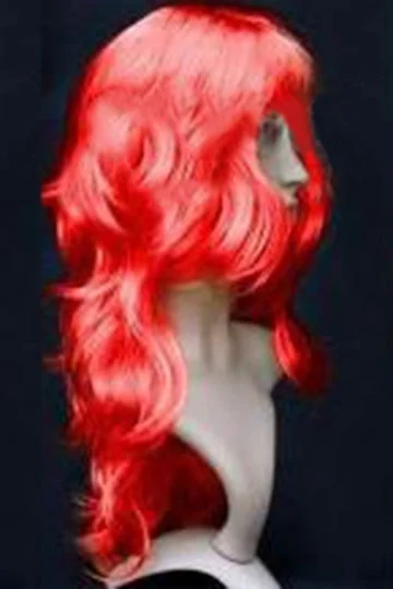 Red Cute Cosplay Ladies Curly Hair Wig-elleschic