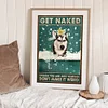 Dog Bath - 11CT Stamped Cross Stitch - 35*50cm