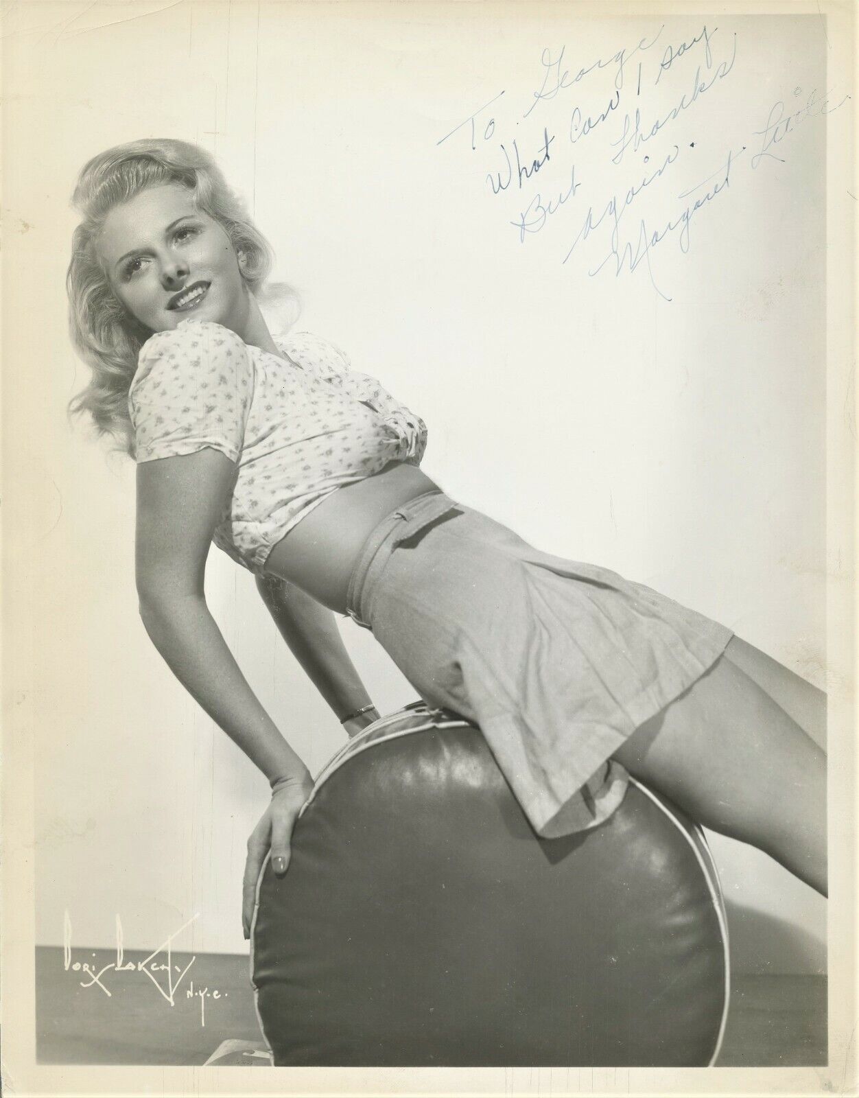 Vintage MARGARET LITTLE Signed Photo Poster painting