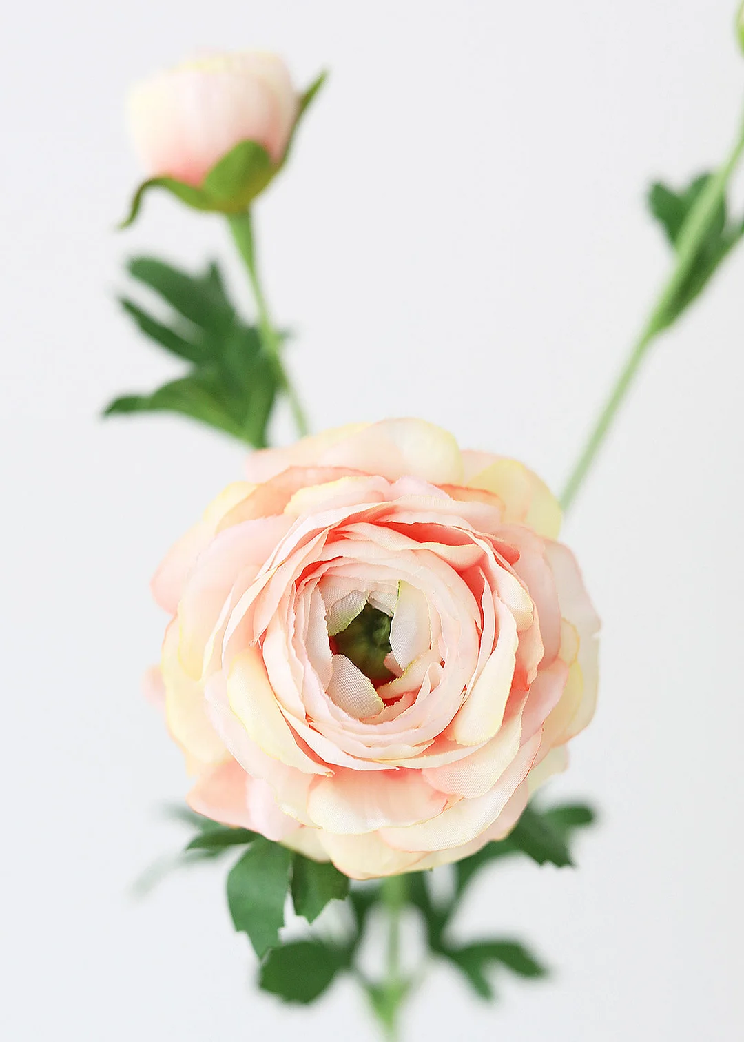 Pastel Pink Ranunculus Fake Flowers - 25"