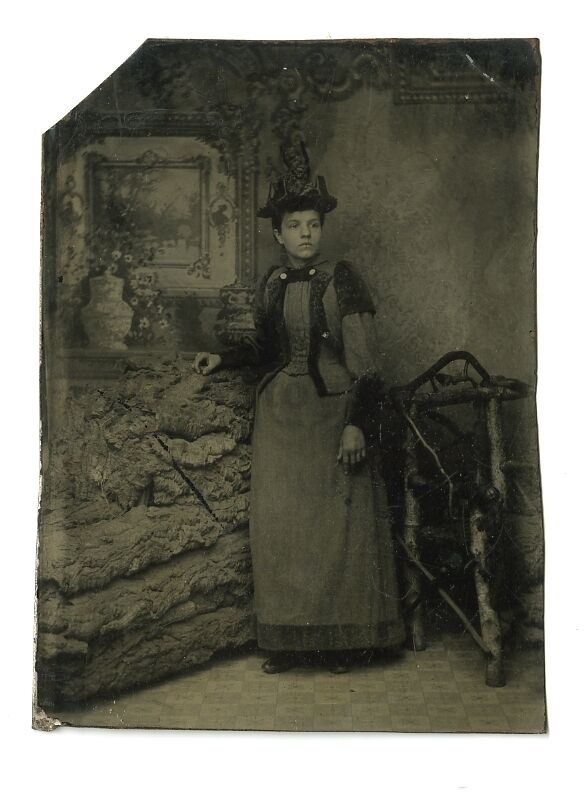 19th Century Fashion - Original 19th Century Tintype - Portrait Photo Poster paintinggraph