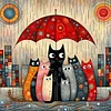 Framed Cat-Paint by Numbers Acrylic Painting 20*20cm(HOT)